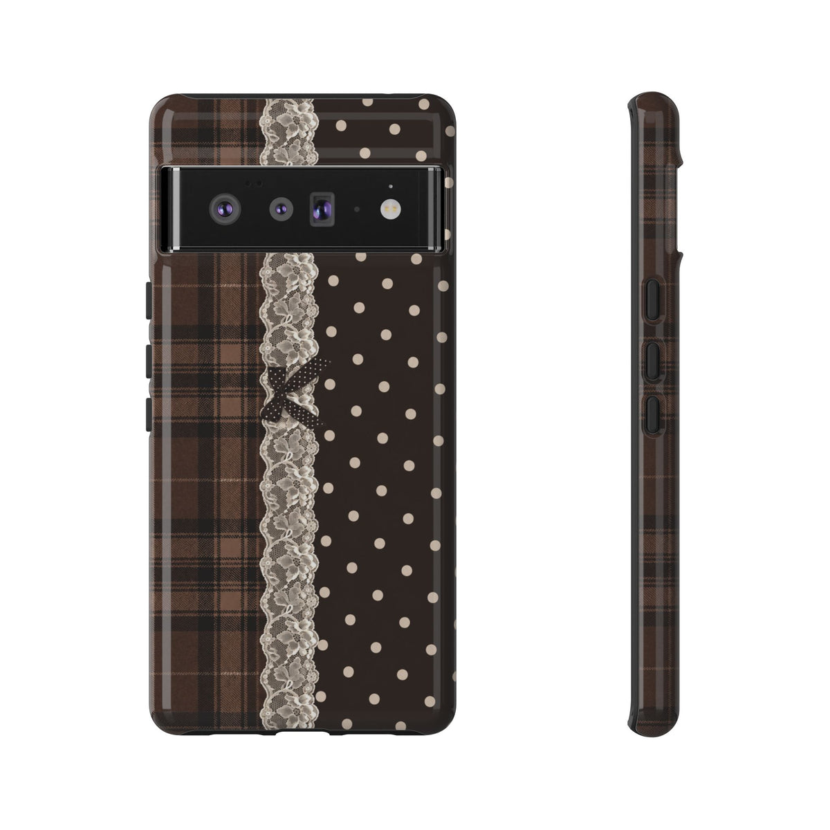 Polka-Lace Plaid