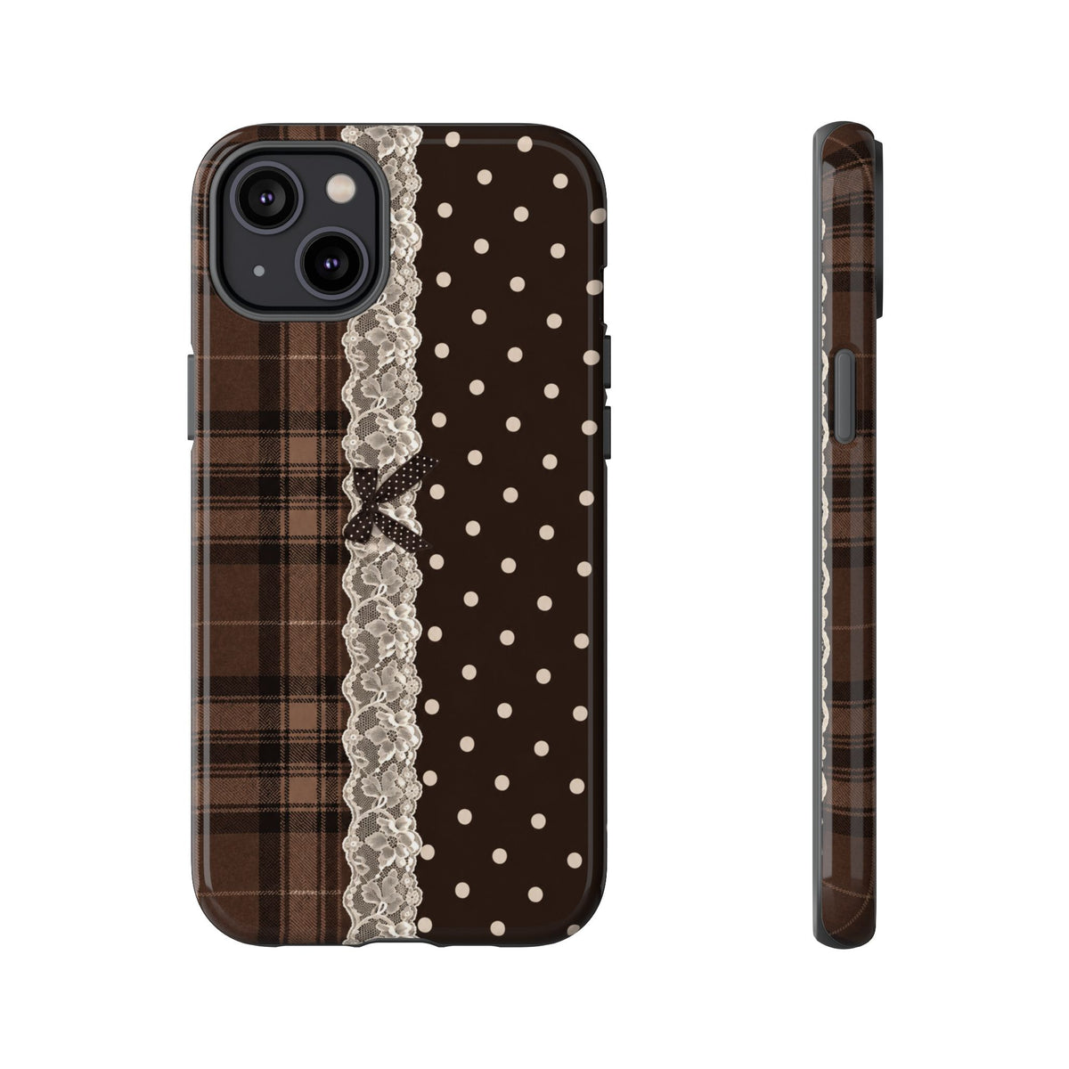 Polka-Lace Plaid
