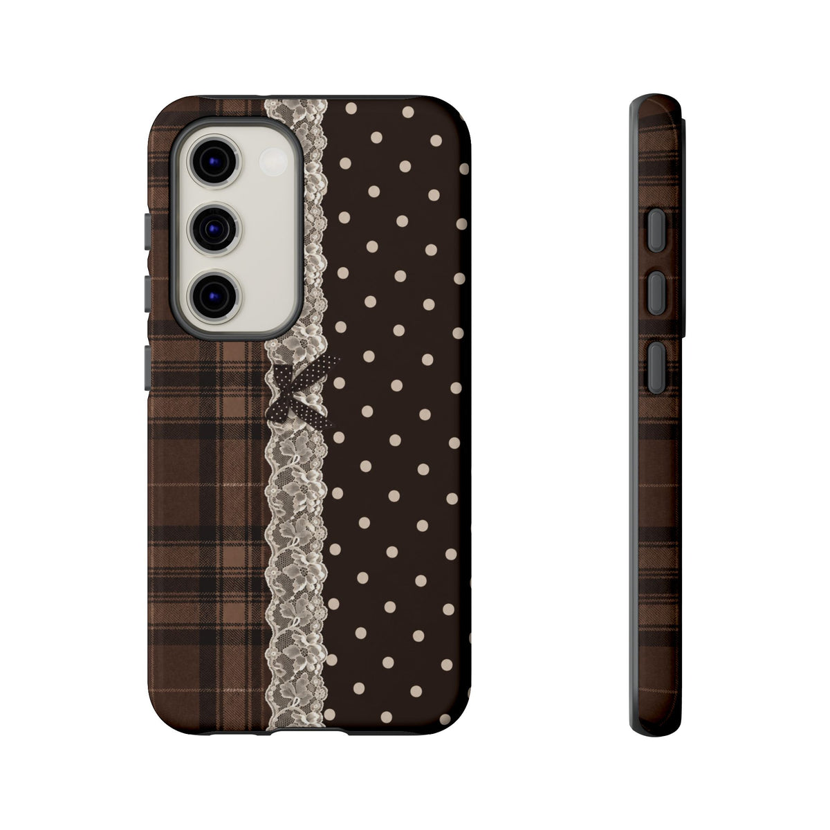 Polka-Lace Plaid