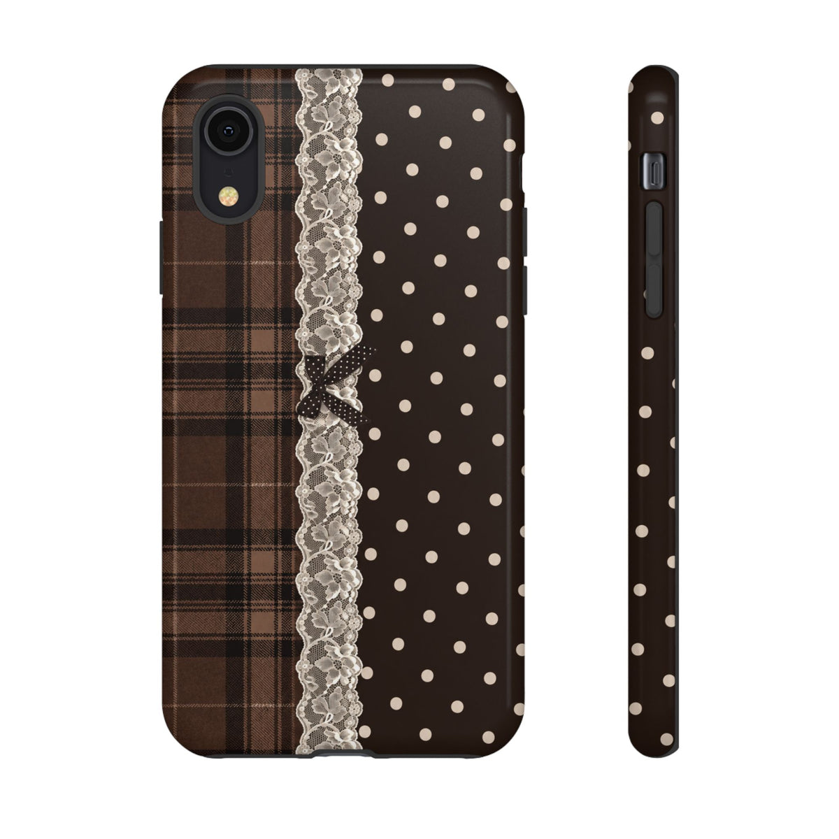 Polka-Lace Plaid