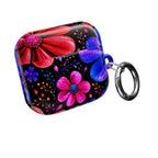 Vibrant Floral AirPod Case – Colorful Pink & Blue Flower Design