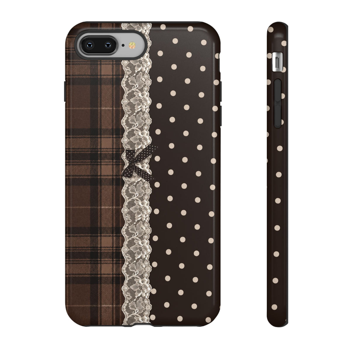 Polka-Lace Plaid