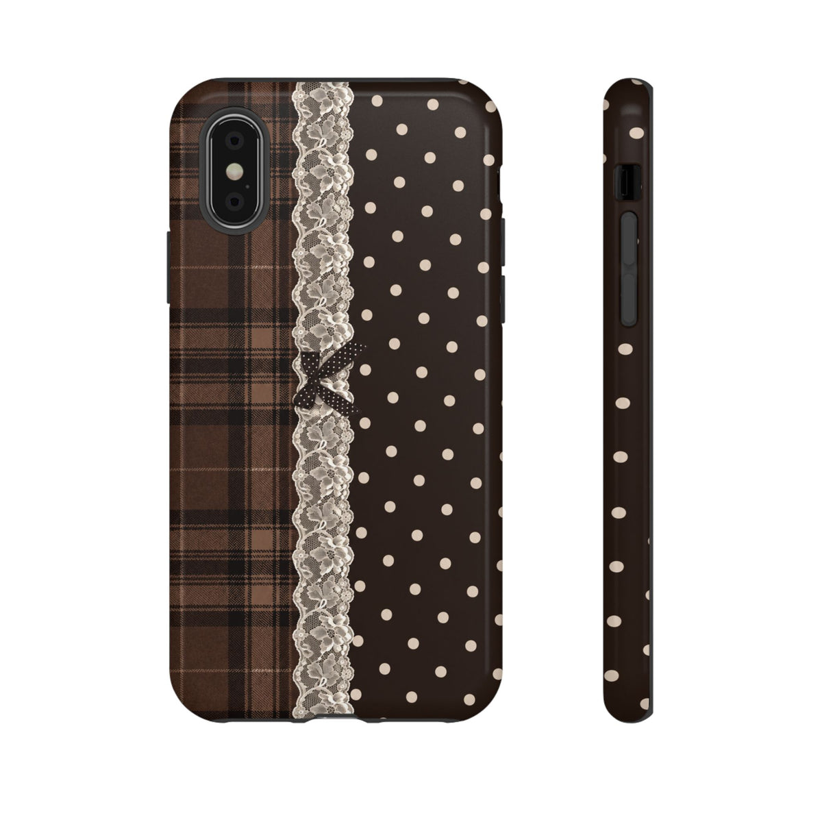 Polka-Lace Plaid