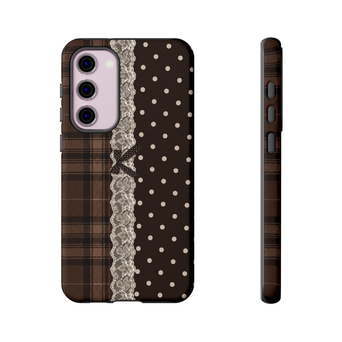 Polka-Lace Plaid