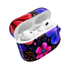 Vibrant Floral AirPod Case – Colorful Pink & Blue Flower Design
