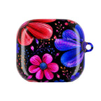 Vibrant Floral AirPod Case – Colorful Pink & Blue Flower Design